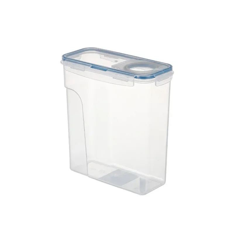 Recipiente hermético de armazenamento de cereais, 2.5/4l, à prova de umidade, insetos, balde de arroz, caixa de armazenamento de alimentos, plástico transparente, tanque selado: XG