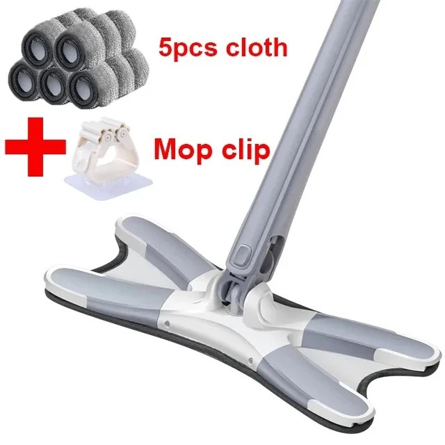 X Type Flat Floor Mop Microfiber Dweil Met Zelfwringende Stofzwabber Houten Vloerreiniger Dweil Droge Natte Dweil Met Verwijderbare Wasbare Pad: green
