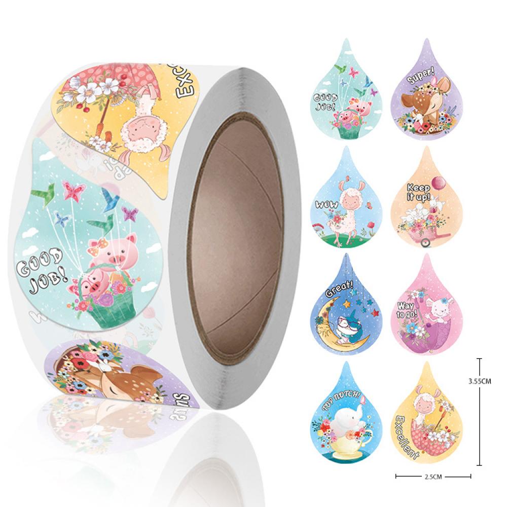 500Pcs Children's Stickers Reward Sticker for Kids At School Cute Papeleria Labels Encourage Decoration Sticker Stationery Store: E2-500pcs