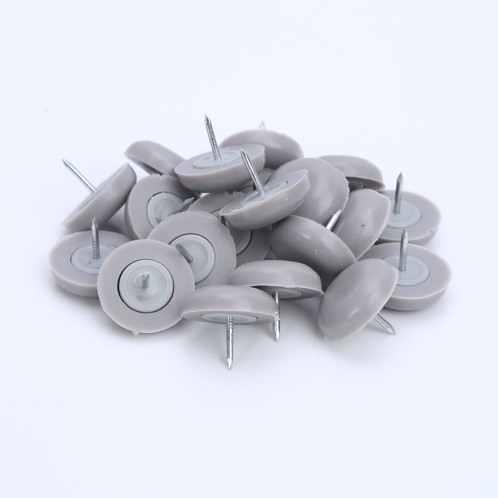 20Pc Rubber Furniture Feet Pad Round Nail-on Slider Glide Pad Floor Protector for Table Chair Sofa Wooden Leg Feet Anti Slip Pad