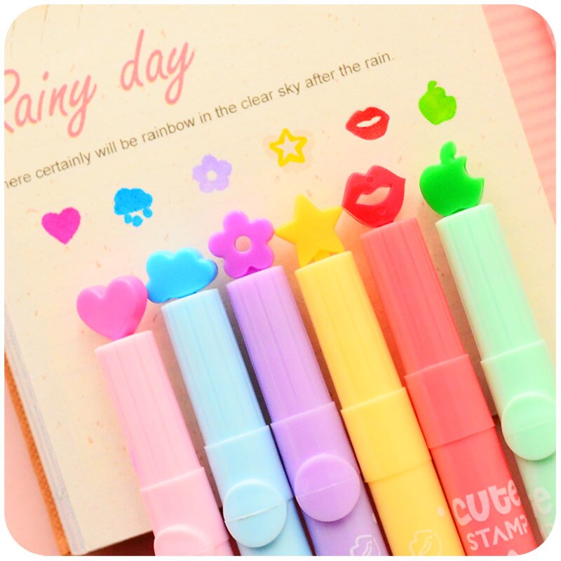 36 stk/parti fin highlighter farge stempel tusj for journal notatbok gjør-det-selv-verktøy zakka skrivesaker kontor skolerekvisita  a6285