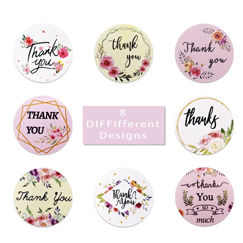 ''Thank You'' Stickers 500pcs/roll... – Grandado
