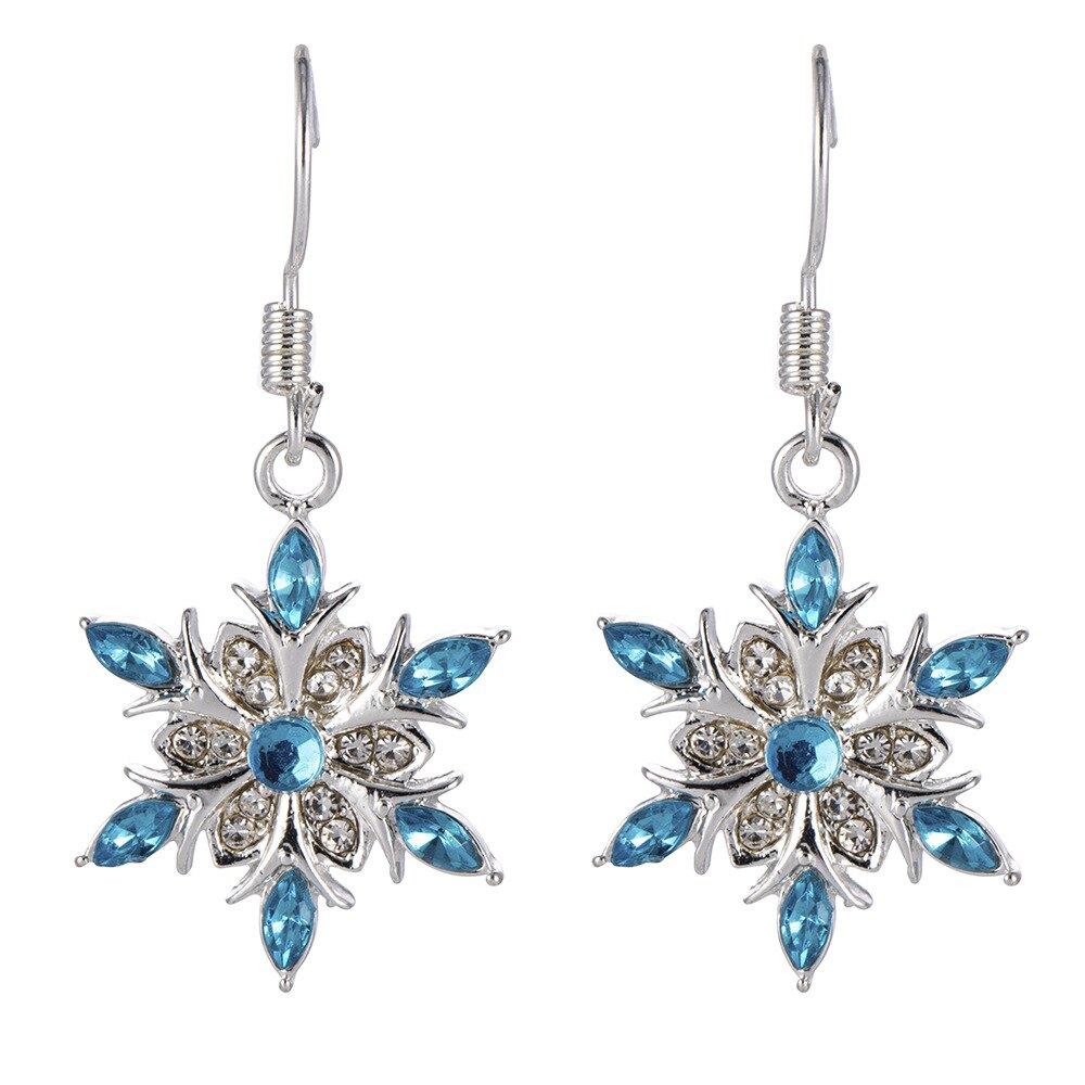 Creolen Sneeuwvlok oorbellen goudkleurig - Kerst ketting - Miracle