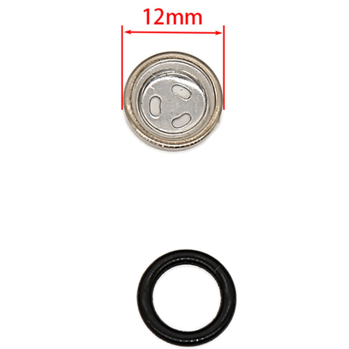 Motorcykel metall siktolja siktglas tätningar för huvudcylinder diameter 18mm järn + gummi: 12mm