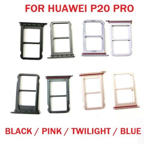 For Huawei P20 Pro SIM Card Tray Holder Slot Adapter Socket Dual SIM Replacement Parts