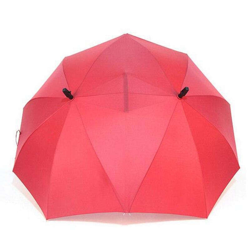 Meetcute Couple Umbrella Two Head Double Size Umbrella Super Cool Valentine Lover