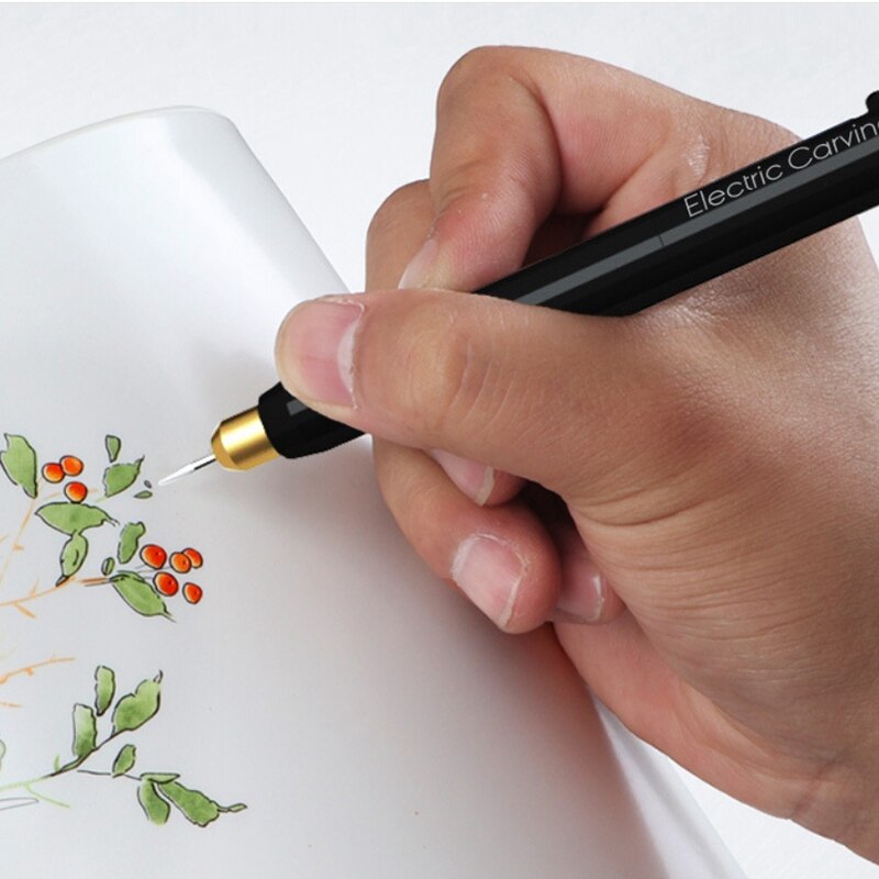 Portable Mini Cordless Electric Engraving Pen Rechargeable Engraver Engraving Machine Carving Tool for Wood Metal Stone
