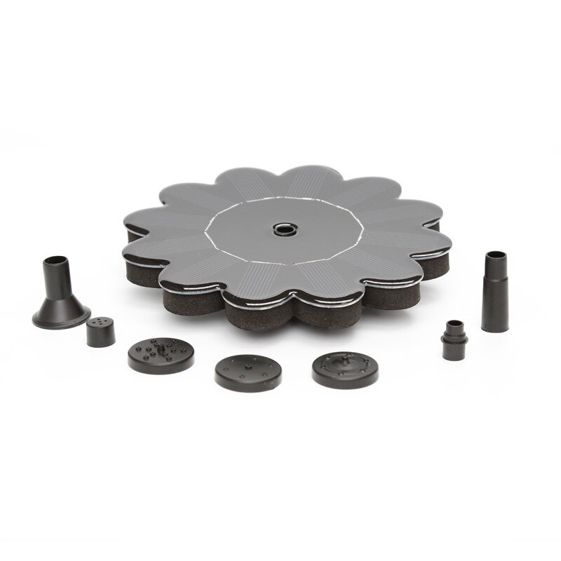 Mini op zonne-energie werkende fontein, zonne-energie fontein, tuin zwembad vijver, buiten zonnepaneel, drijvende fontein pomp, tuindecoratie: Default Title