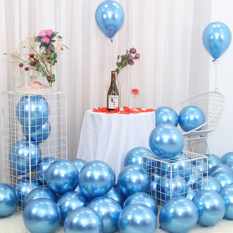25 st roséguld metall ballong brud att vara lycklig dam möhippor inredning fröken till fru bröllopsfest bruddusch leverans baby shower: Blå / 12 tum