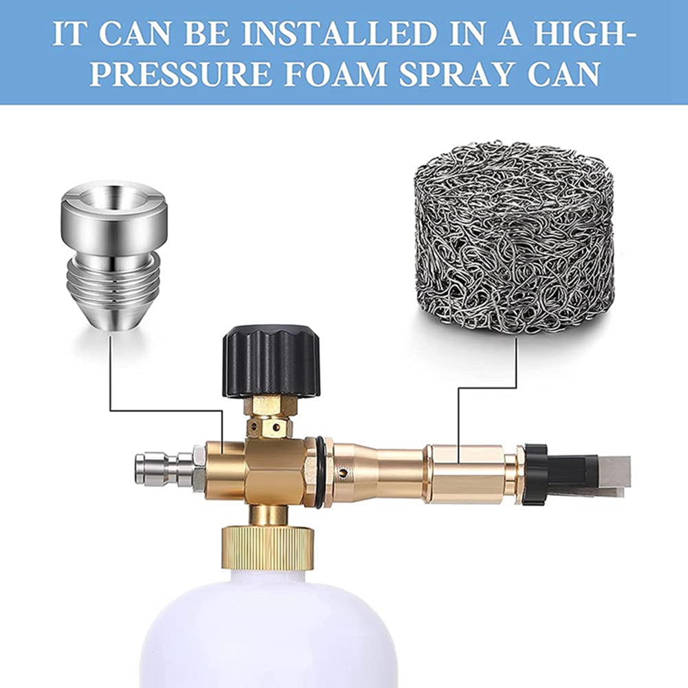 Schuimgenerator voor het wassen Automotive Kanonsproeier Schuimlans Opening Mondstuk Mesh Filter 0,9 MM tot 1,4 MM Autowasbenodigdheden