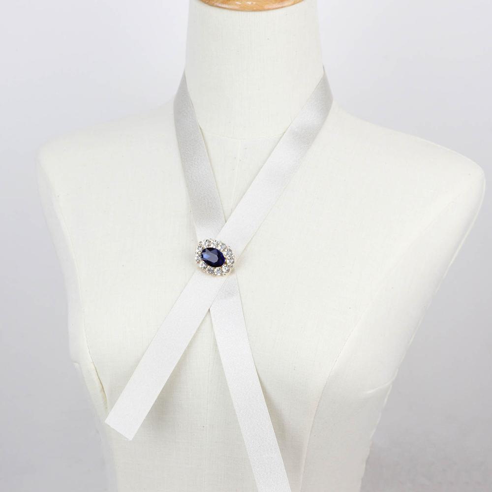 Accessoire de chemise | Col blanc, multi-usages bijoux, ruban cravate, noeud papillon réglable, col détachable, accessoire femme, fête quotidien: 7