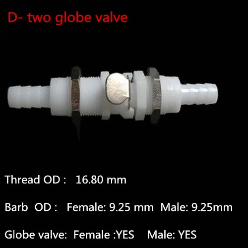 CPC Quick-Disconnect Hose Barb Quick Connector: 10