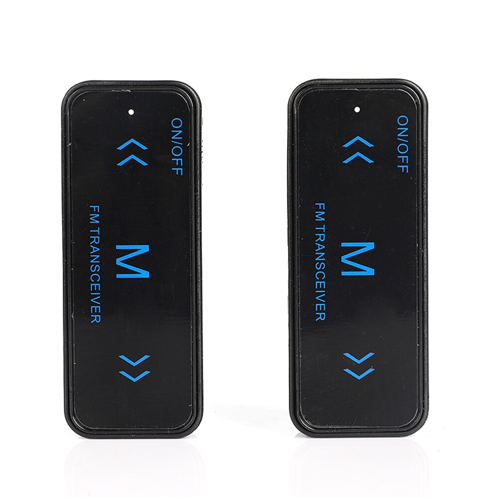 2 pezzi Mini walkie-talkie 3 Km ricetrasmettitore Radio Fm a 2 vie con cuffie auricolare Clip per cordino USB tascabile Interphone