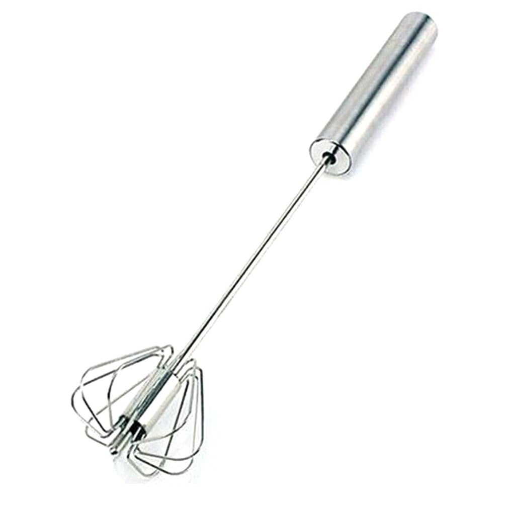 Äggvisp i rostfritt stål handhållen äggvisp enkelt handtag non-stick enkel enkel användning köketillbehör: S