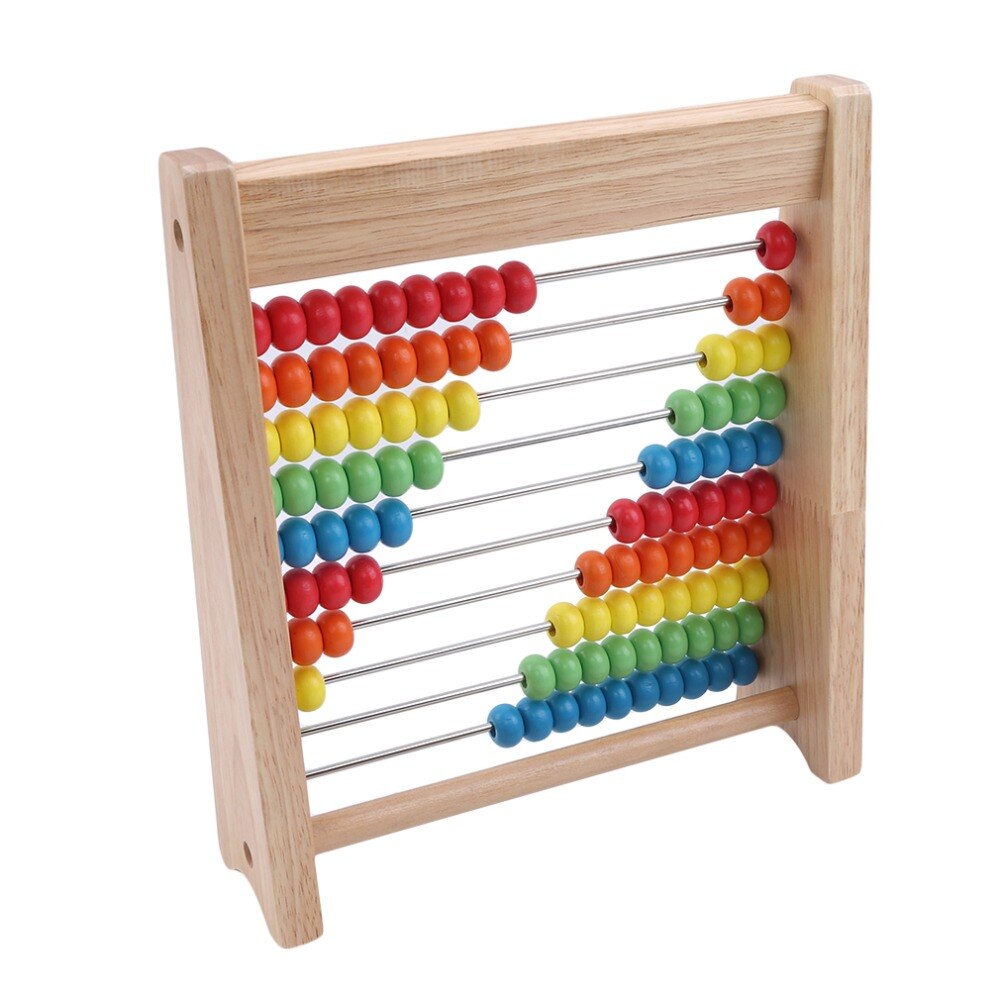 Wooden Children Beads Rainbow Abacus Arithmetic Calculation Puzzle Operation Math Toys Learning Education Puzzle Toy Style