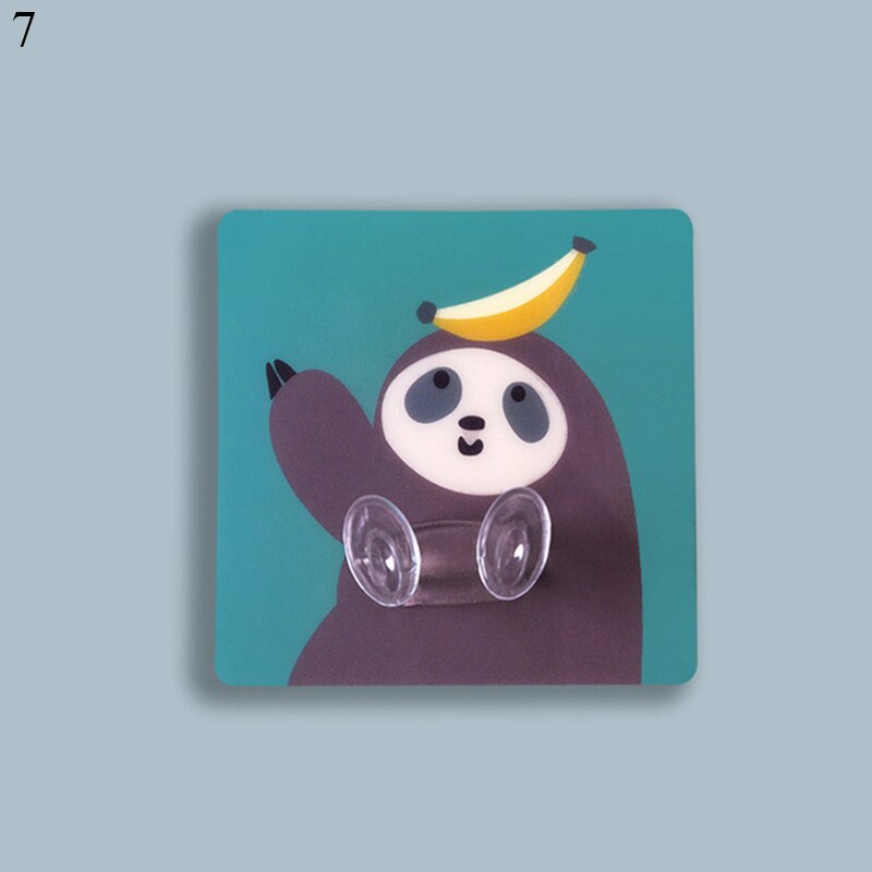Wall Hooks Sticky Hook Hanger Adhesive Sticker Home Decor Cartoon Hook Wall Hanging 7cm Waterproof Nail-Free Invisible Sticker: 7