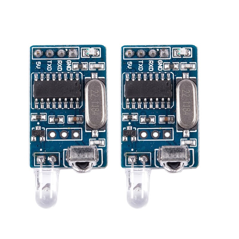 2 pièces IR émetteur-récepteur infrarouge décodeur Module TTL Communication télécommande pour Arduino