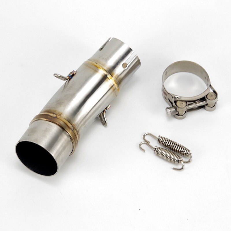 For Kawasaki Ninja 400 Z400 EX400 20 Motorcycle Exhaust Escape Modified Middle Link Pipe Muffler: Default Title