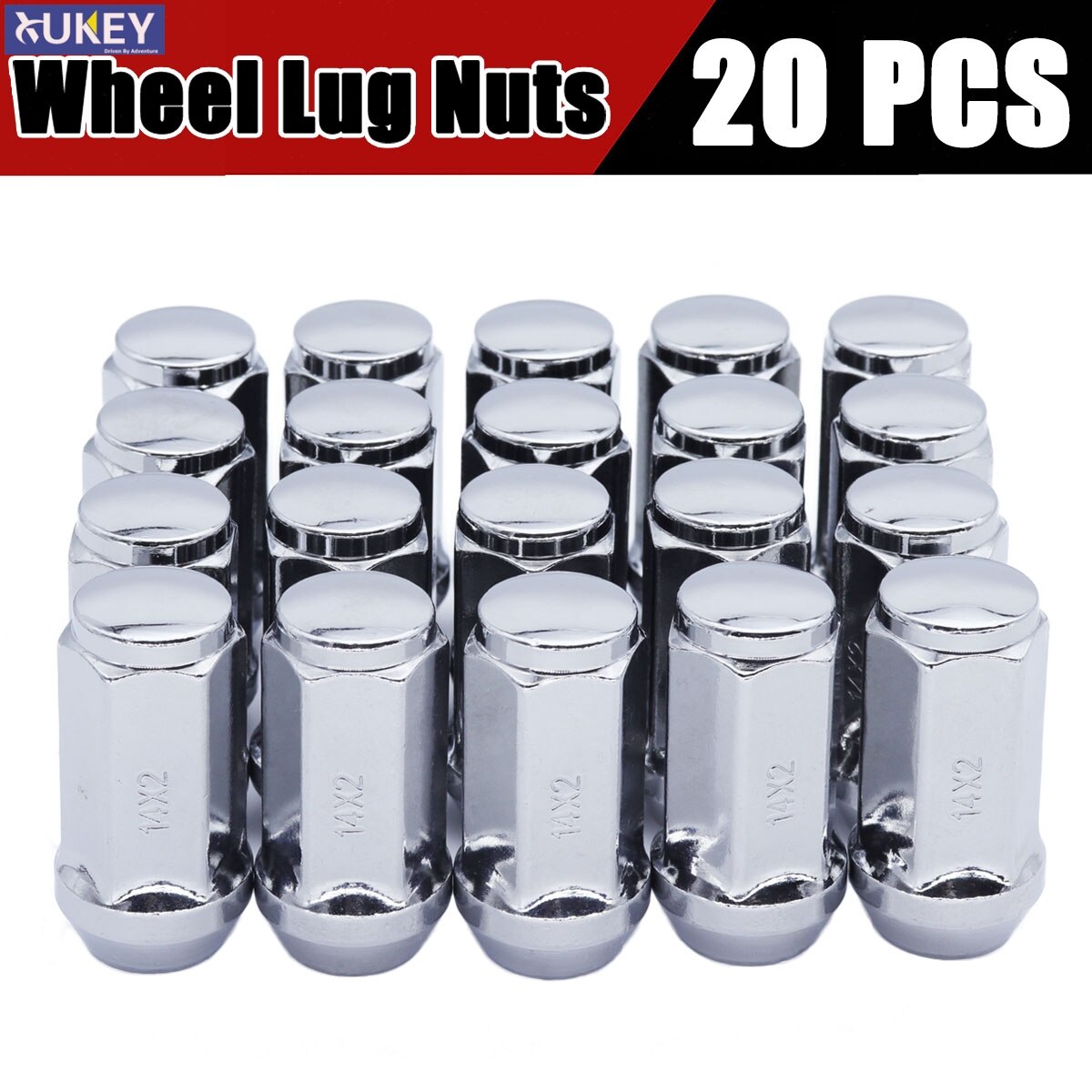 M14 X 2 19MM Alloy Wheel Nuts For Ford Transit MK6 MK7 MK8 Hex Head 60 Degree Tapered Seat Bolt Lug Stud Tyre Whorl Nut 20X