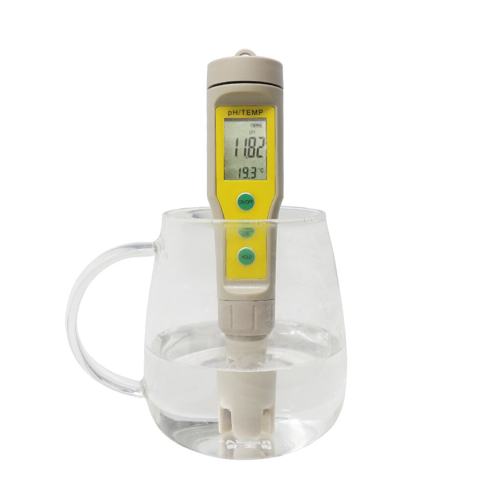 Protable PH / TEMP Meter LCD Digital PH Tester Thermometer Aquarium Pool Water Wine Urine Analyzer ATC