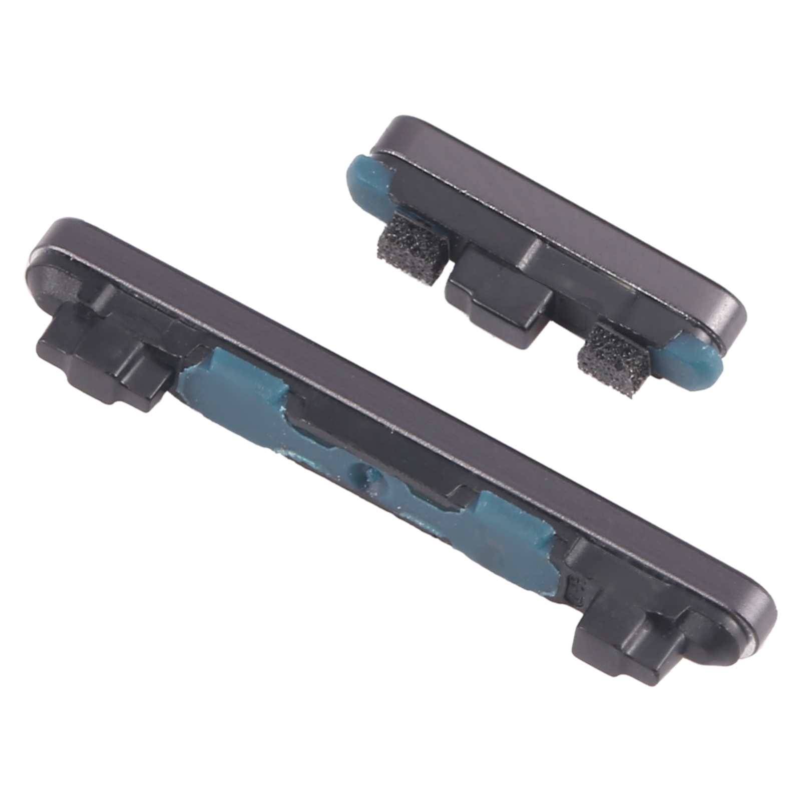 Para Google Pixel 7A botón de encendido + botón de volumen botón de Control teclas laterales piezas de reparación de teléfonos móviles: Negro