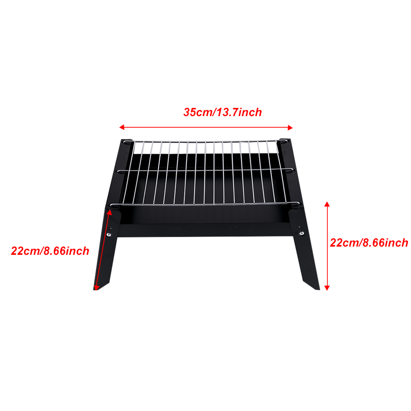 Portable Foldable Japanese Barbecue Grill Korean Charcoal BBQ Stainless Steel Outdoor Field Grilled bbq Tools Korean Bbq