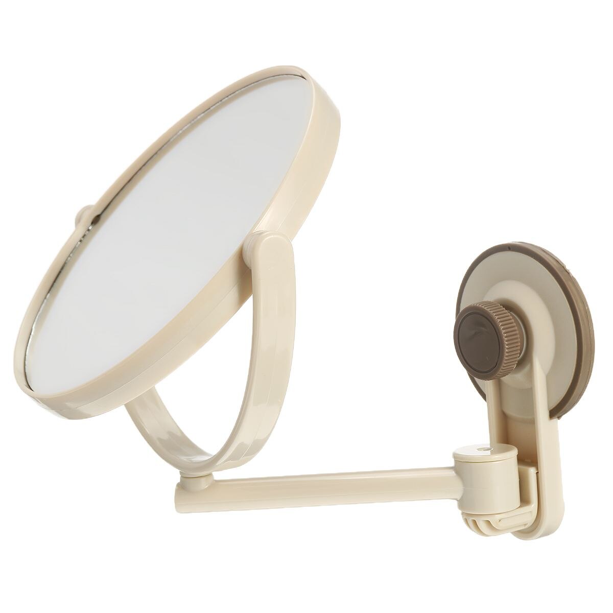 Wall Mount Extending Folding Double Side Makeup Mirror 3x Magnification Bath Shaving Cosmetic Mirror