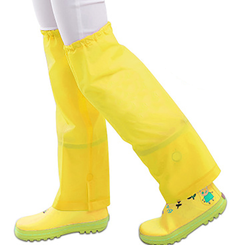 Pantalones de lluvia impermeables para niños, polainas para senderismo, ropa de lluvia Infantil, pantalones a prueba de lluvia: Solid Yellow