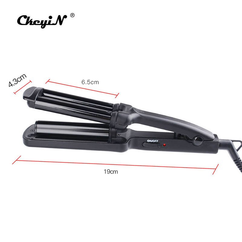 Rizador de cabello , Mini rizador de 3 barriles, rizador de cerámica, rizador de cabello mágico, pinzas rizadoras, rizador de cabello, rizadora varita, herramientas de peluquería