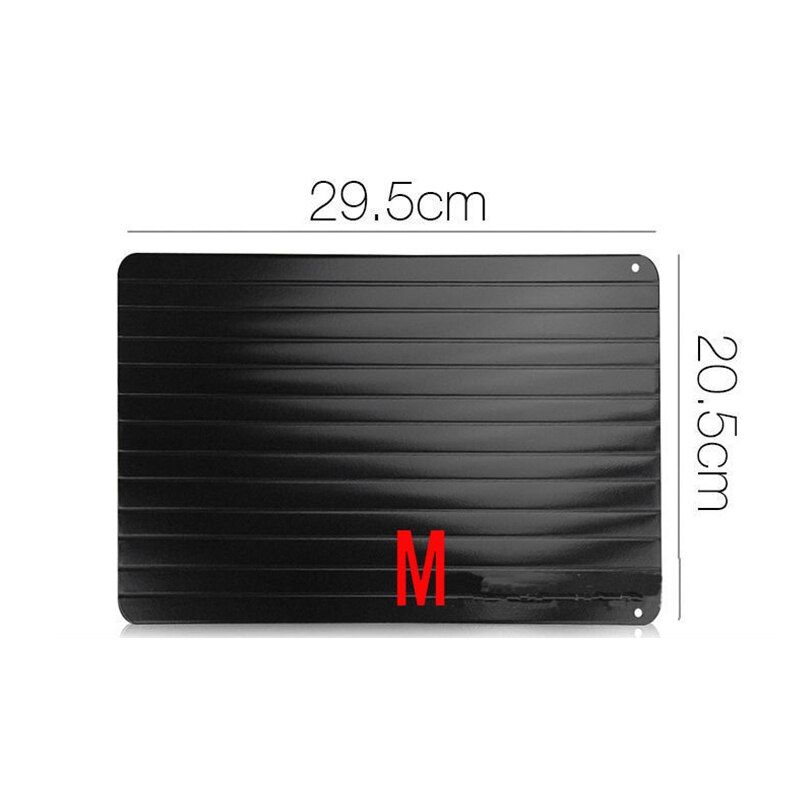 Aluminum Alloy Fast Defrosting Tray Frozen Food Thaw Plate Meat Fish Fruit Defrost Table Chopping Board Kitchen Thawing Tools: M
