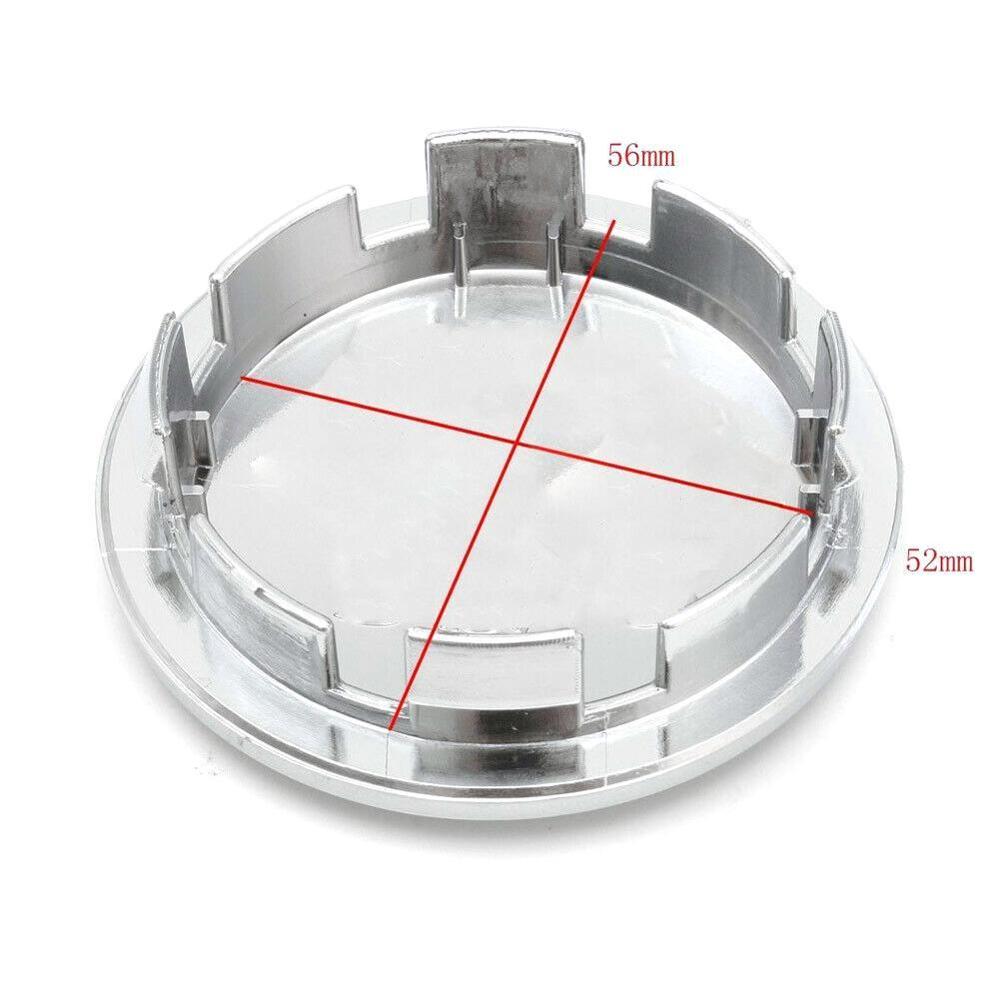1P universel 65mm Chrome voiture roue capuchon central pneu CC couverture jante Passat plastique pour Magotan moyeu Sagitar bouchon ABS U5D9