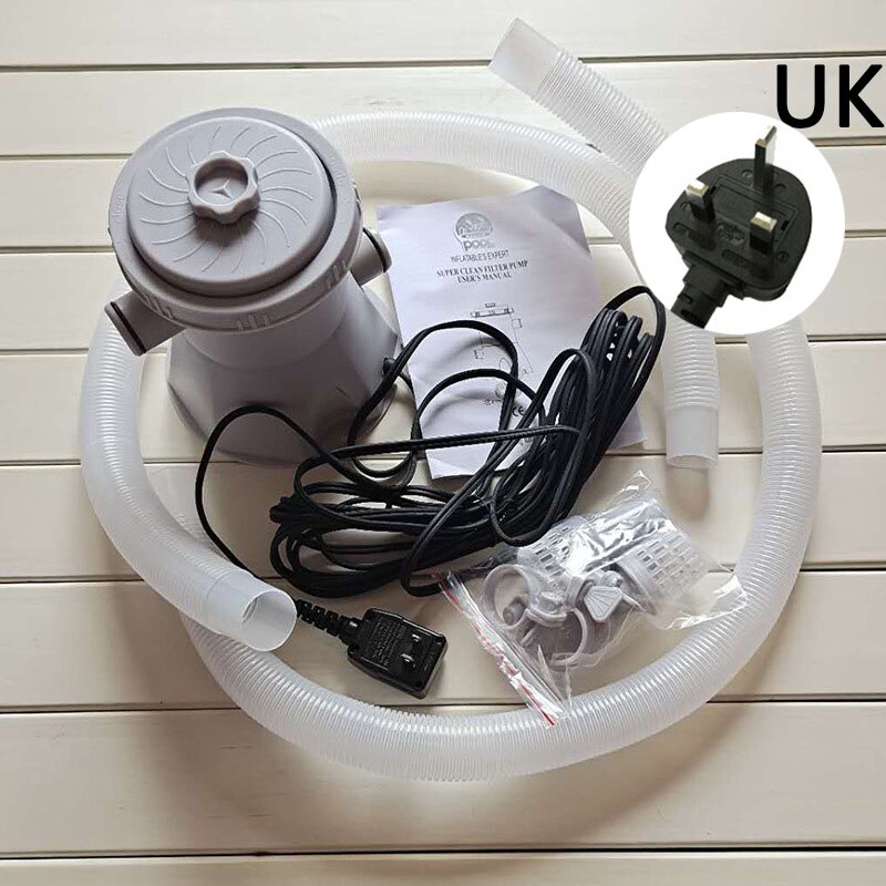 Ue/états-unis/royaume-uni piscine filtre pompe pataugeoire piscine nettoyage de l'eau outils Circulation filtre pompe pour piscine accessoires Kit: GR0042-UK
