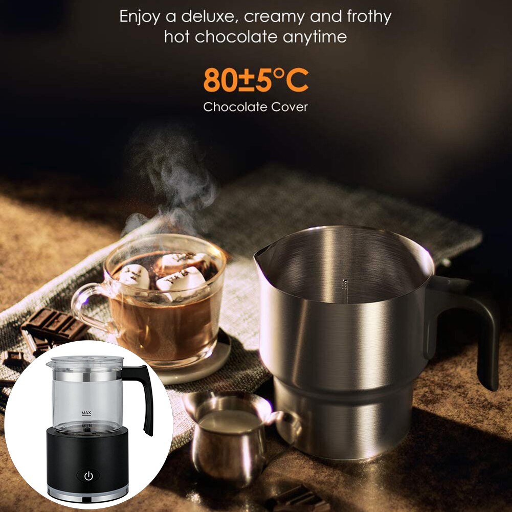 700ml Automatische Milchaufschäumer Milch Dampfer Elektrische Cappuccino Heißer/Kalten Kaffee Edelstahl Kaffee Edelstahl-düse Milch Schäumer Hersteller