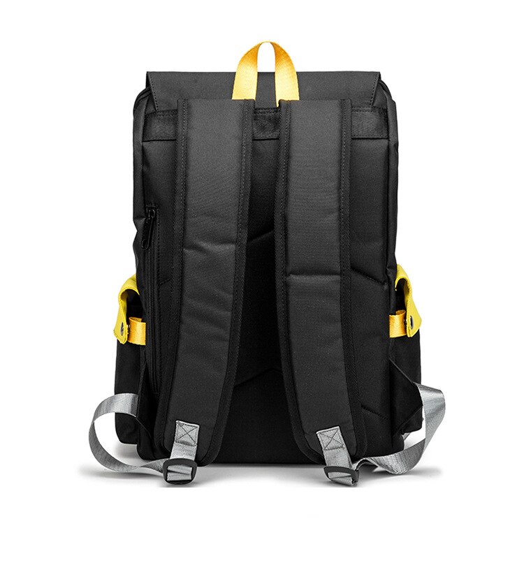 Solid Color Canvas Men's Backpack Travel Laptop Backpack for Boys Girls School Bookbag Students Teenage Men Women Lovers Bags