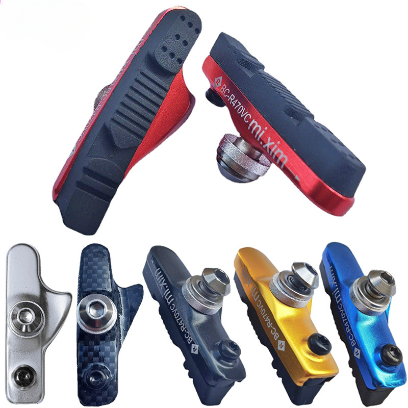 Racefiets remblokken Voor Velg C Rem CNC Fiets Remmen V-Brake Houder Schoenen Rubber Blok Duurzaam Fietsen Accessoires