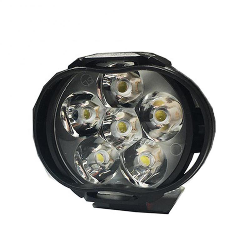 6 led de trabalho ponto luz moto nevoeiro lâmpada 1200lm led scooters ponto 2 pçs motocicletas farol 6500k branco super brilhante: 1pcs