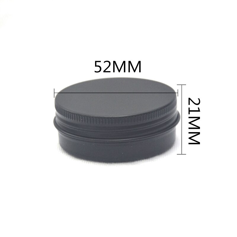 30 stuks 5g 10g 15g 20g 30g 50g lege zwarte aluminium blikken blikken met schroefdeksel ronde kaars kruiden blikken blikken met schroefdeksel containers: 30g zwarte