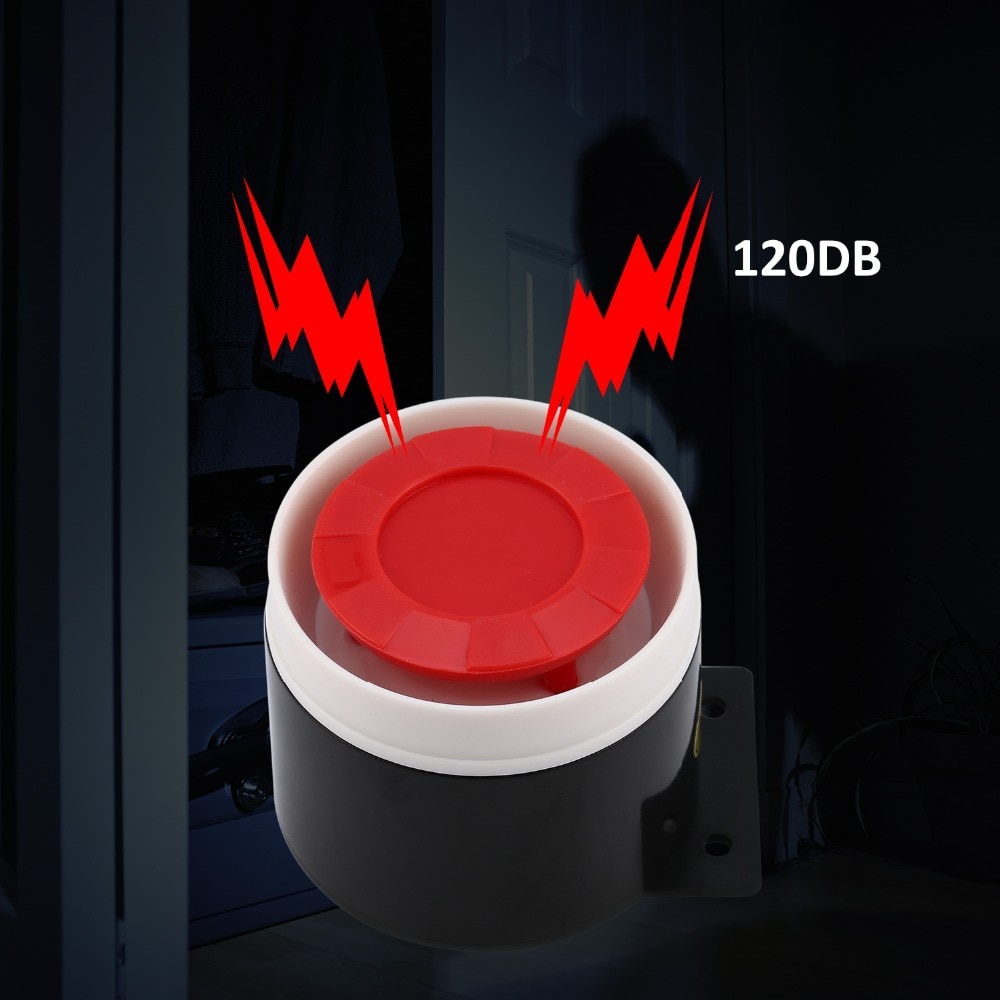 Bedrade Sirene Voor Alarm Mini Hoorn Sirene Thuis Knipperlicht Beveiliging Sound Alarmsysteem 120dB Duurzaam 12V