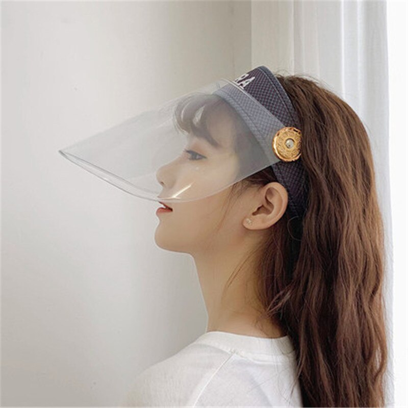 Cooking Cleaning Protective Face Shield Clear Visor Flip Up Transparent Mask Anti Elastic Band Full Face Cover: G280368A