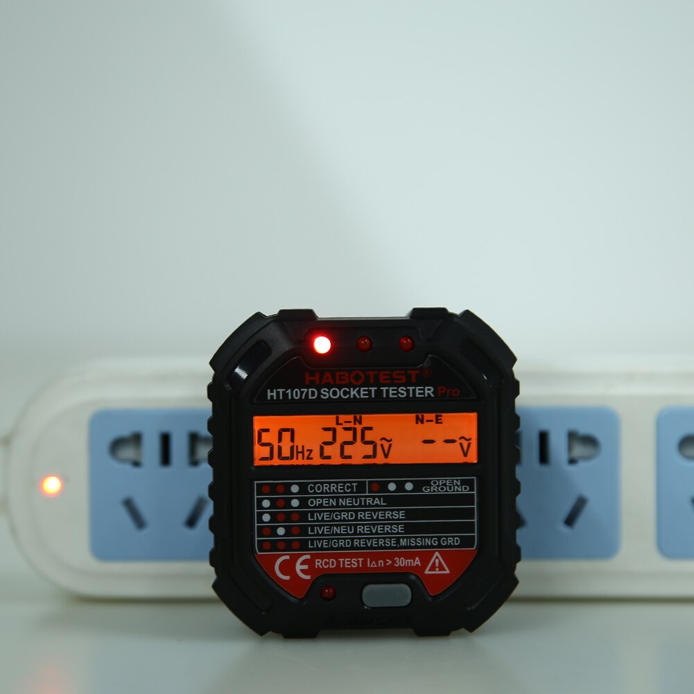 Electric Fault Checker Circuit Line Plug Socket Voltage Outlet Tester Finder Advanced Circuit Line Wall Plug Finder