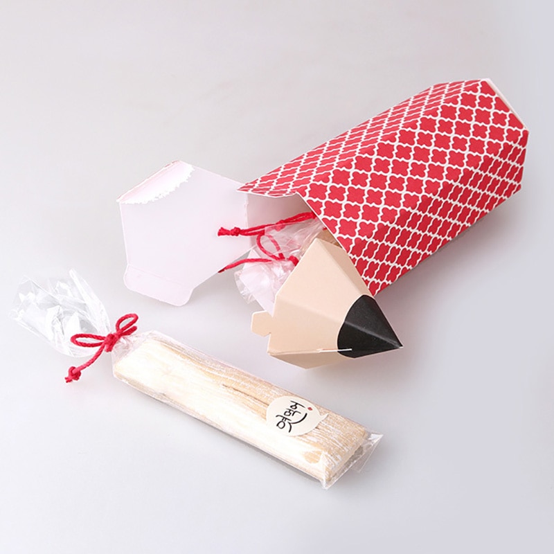 10PC Pencil Box For Candy Party Graduation Favor Boite Dragees Bonbonniere Souvenir Packaging Boxes