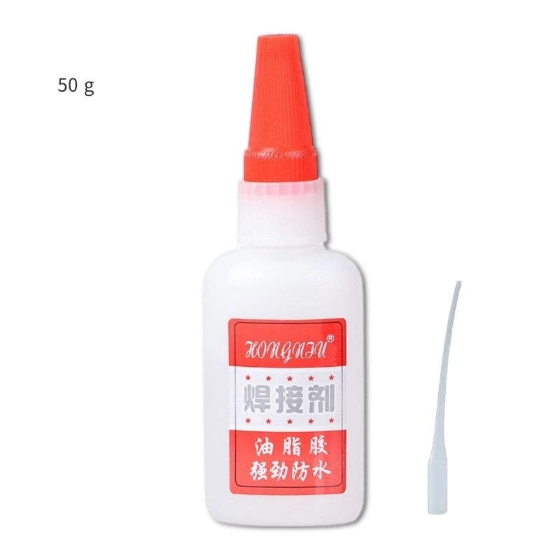 Strong Waterproof Multi Purpose Adhesive Glue Plastic Metal Rubber Tire Repair Glue DIY Soldering Agent Liquid Leather Caulk: 50g