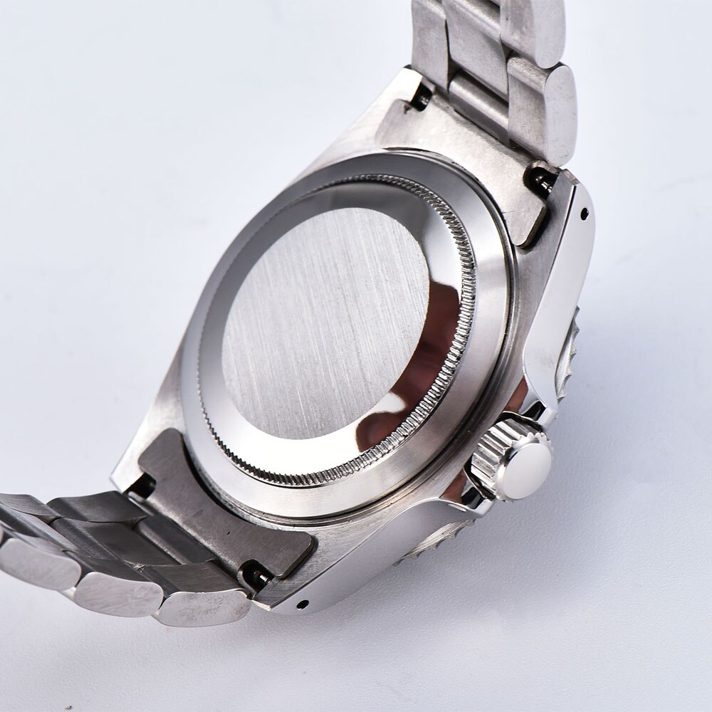Antike uhr Automatische Mechanische 1960 retro Uhr herren 40mm schwarz steril Zifferblatt schwarz Aluminium Blatt Lünette Leucht F22