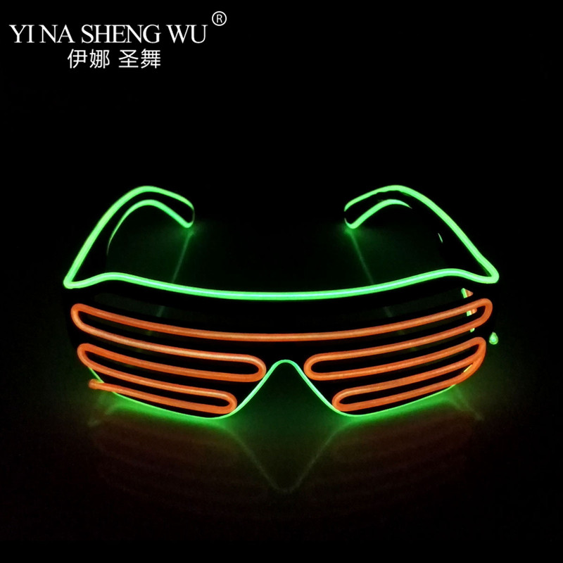 Men Glowing Tie EL Wire Neon LED Luminous Tie Glasses Cosplay Party Haloween Christmas Luminous Light Up DJ Bar Club Stage Prop: Pink