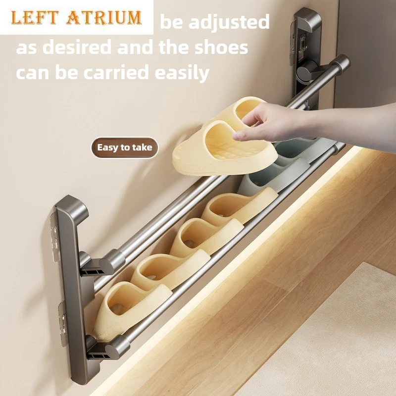 Wieszak na kapcie bez wiercenia, haczyk na kapcie robić łazienki, montowany na ścianie, robić sypialni, porządkowany schowek, suszarka robić butów, organizer dla obuwnika.