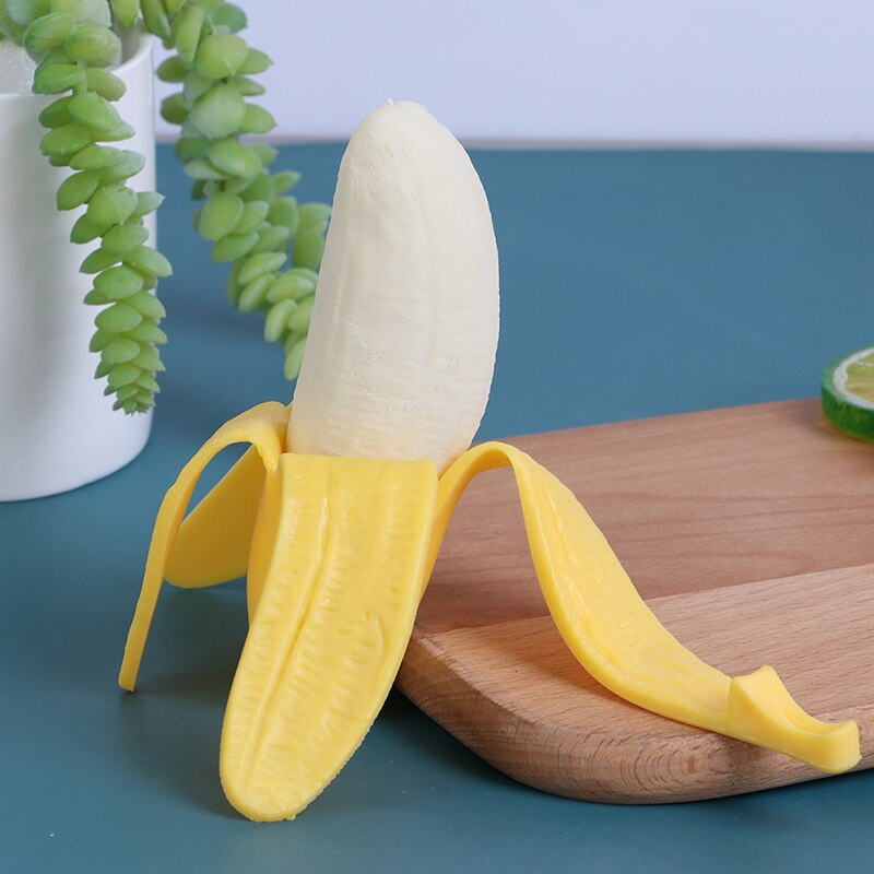 Elastische Simulatie Banaan Langzaam Stijgende Speelgoed Fun Stress Reliever Antistress Speelgoed Voor Baby Kids