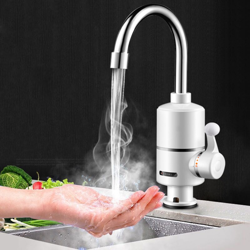 3000w Electric Kitchen Water Heater Tap Instant Cold Heating Water Faucet 3S Instantaneous Heater Faucet Tankless