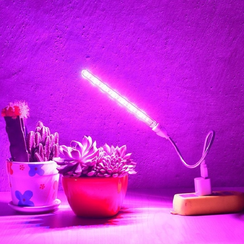 5v ledet fullspektret lampe plantevekstlys usb-lampe innendørs drivhus til planter blomster grønnsaker hydroponisk barlys