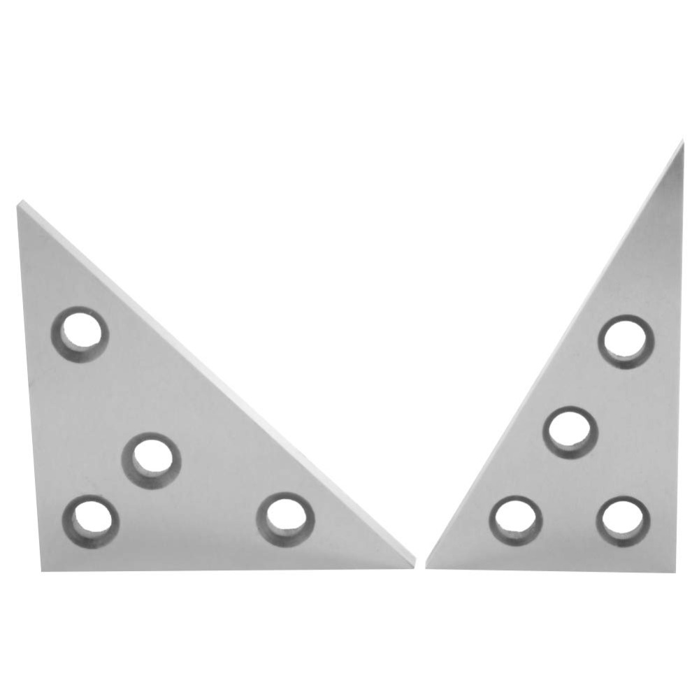 Precision Machinist Measurement Tool 2Pcs 30/45/60/90 Degree Angle Block Ruler Inch Metric Triangle Metal Block Angle