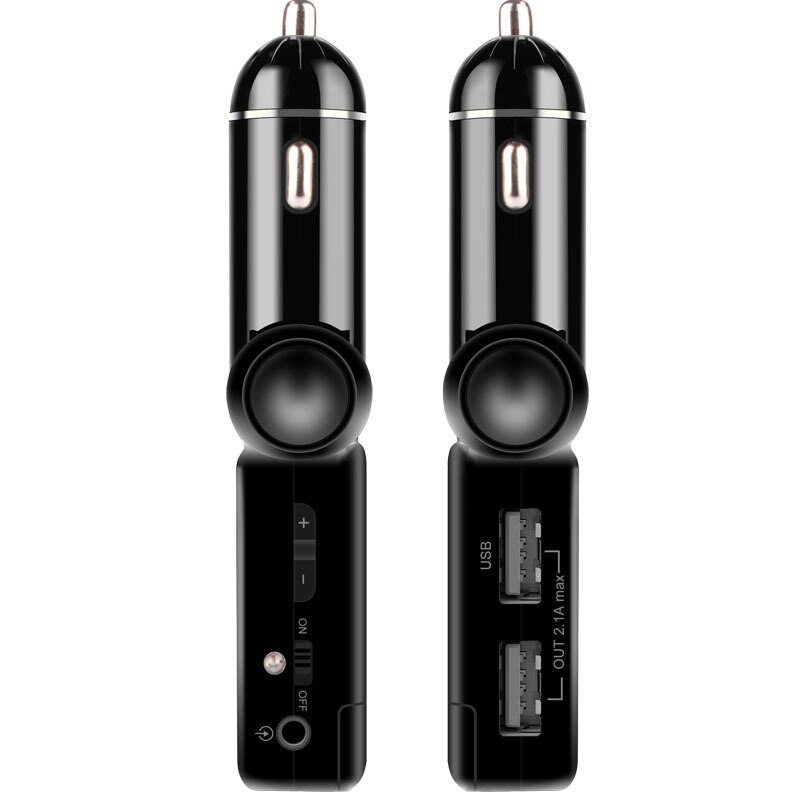 Earldom-cargador de teléfono móvil ET-BC06 para uso en coche, adaptador Bluetooth, compatible con llamada manos libres, MP3, tarjeta SD, Radio FM, emisor de conexión